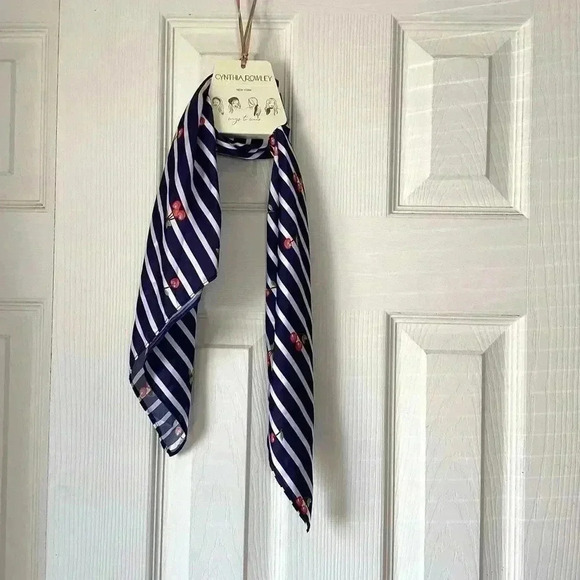 Cynthia Rowley  NWT Women’s Large Red Knit Short Sleeve Top with Scarf - Picture 6 of 7